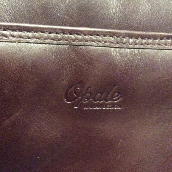 Vintage OPALE Italian Design leather shoulder bag - Picture 4 of 8